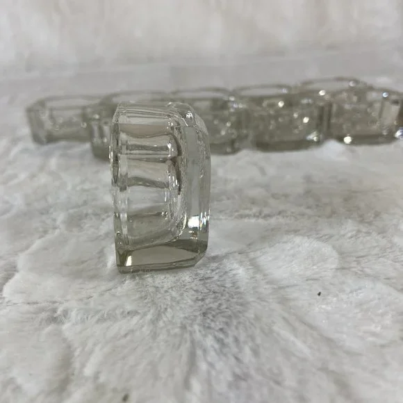 Antique Salt Cellars Salt Dips glass clear crystal open faced . 10 Total - Picture 6 of 11